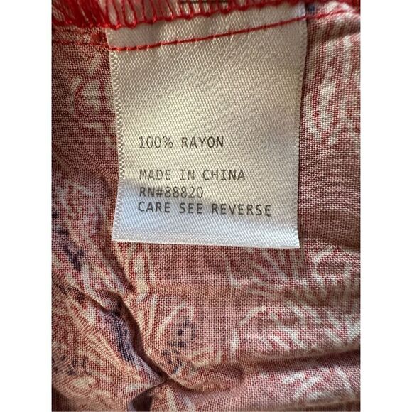 Rachel Zoe women’s wide leg BOHO orange cream stretch pants size Small #40-1405 - Picture 7 of 8